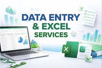 data entry typing and spreadsheets tasks