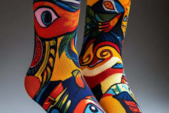 unique socks design and custom socks design