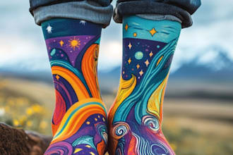 draw a socks design unique socks design