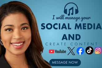 be your music social media manager, content creator and music promoter