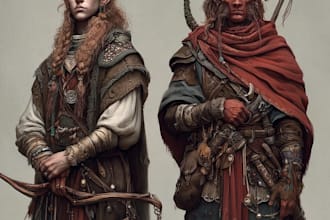 dnd character art and dnd character art
