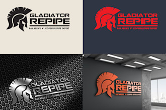 do modern vintage spartan, gladiator logo