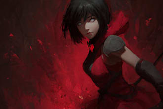 create an invented character or fan art of anime