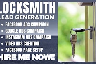 generate locksmith leads,locksmith facebook ads,locksmith google ads,video ads