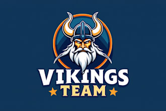 design awesome viking head logo just in 12 hours
