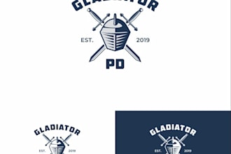 design an impressive gladiator logo