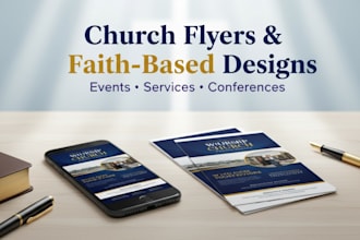 design professional church flyers and faith based graphics