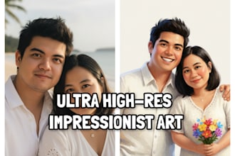 turn your photo into impressionist art painting