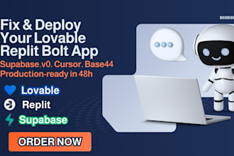 build and fix lovable ai website, dev app, bolt, supabase, mvp, replit, v0