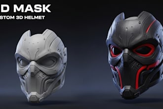 do 3d mask 3d helmet cosplay helmet mask model custom 3d mask helmet
