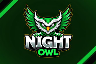 design super night owl logo in 12 hours
