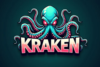 make an amazing kraken octopus logo with unlimited revision