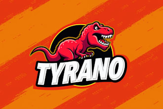 design outstanding trex tyrano logo in 12 hours