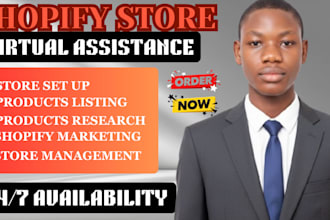 do shopify virtual assistant, shopify manager, shopify marketing expert
