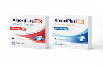 design professional medicine box packaging, pharma label