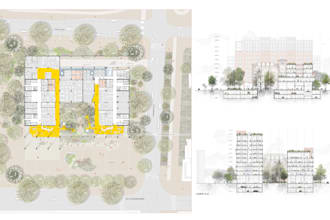 stylize architectural plans, sections, and elevations