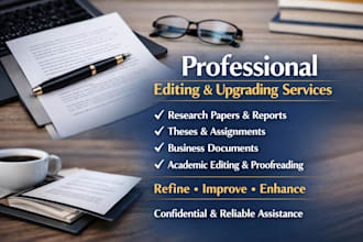 edit and upgrade your academic or business report