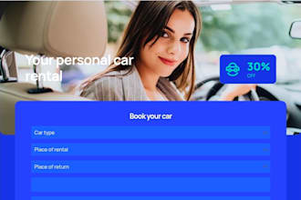 design car rental website