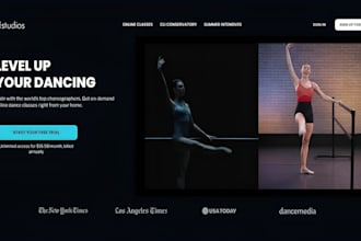 design wix choreography website wix dance school website wix studio website