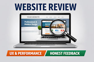review your website and provide detailed feedback