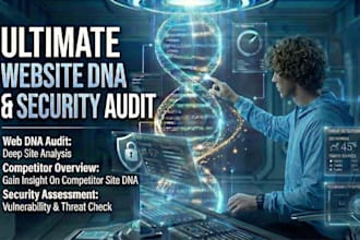 provide a professional audit and report of any website or competitor site
