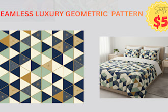design seamless geometric patterns for fabric, wallpaper and branding