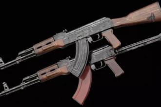 create 3d weapon, gun model ak47, fivem gun, fps, barrett model, blzon gun