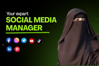 be your social media marketing manager and creative content creator