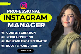 be your instagram manager and content creator monthly