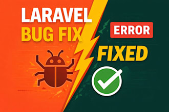 fix laravel bugs and errors fast API, login, server issues