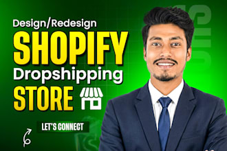 do shopify store design, dropshipping store, redesign shopify, shopify website