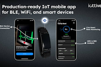 deliver a production ready iot mobile app for ble wifi and smart devices