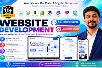 build mern react, nodejs, websites with ai integration, custom development