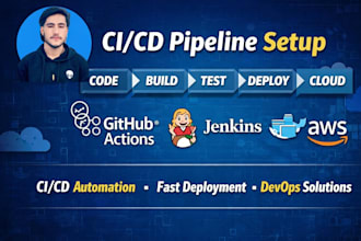 create ci cd pipeline with github actions, jenkins, docker and AWS