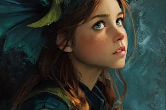 paint a realistic or fantasy portrait