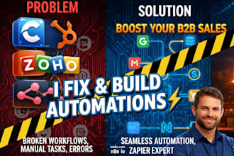 setup fix make com n8n io zapier zap automation integromat api made com expert