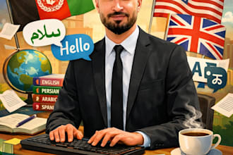 provide a professional translation and typing service