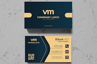 design a professional and modern business card