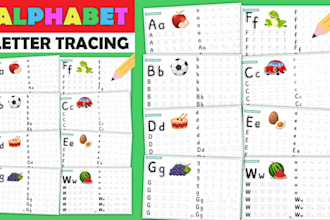 design custom tracing worksheets for preschool kids