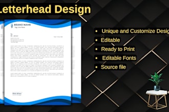 design your letterhead and invoice