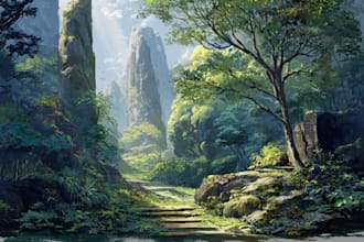draw environment concept art