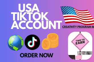 creat usa tiktok account with creativity program beta in just 30 mintues