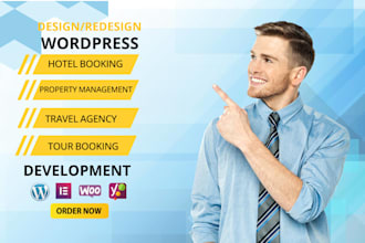 build hotel booking, property management, tour and travel agency website