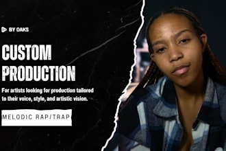 create a custom melodic trap beat tailored to your voice