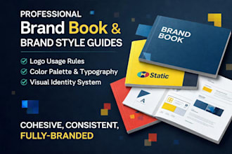 logo brandbook design, visual identity and brand guideline