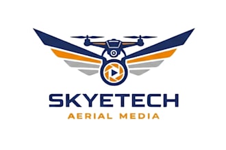 design luxury drone logo with unlimited revisions