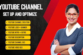 create and setup youtube channel with full SEO