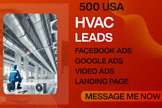 exclusive converting 5000 USA hvac lead hvac meta ads finding lead google ads