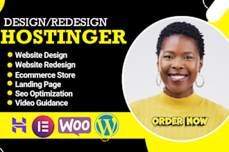 redesign wordpress website on hostinger website, redesign hostinger website