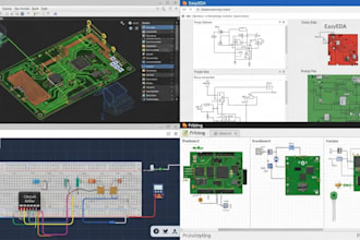 design pcb in diptrace, easyeda, tinkercad, and fritzing